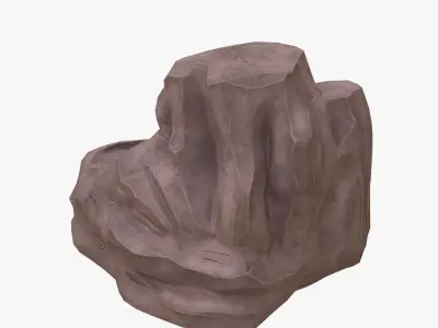 Cartoon rock 3D model