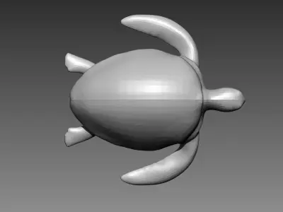 Turtle base mesh for Zbrush 3D model