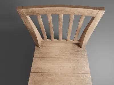 chare wooden chair Free 3D model