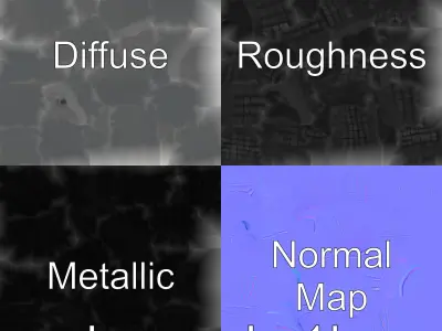 Ribbed Surface Massage Roller 3D Model Low-poly 3D model