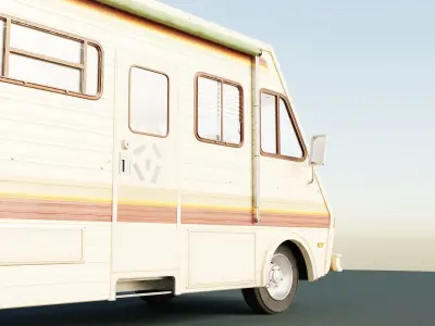 Tiny school rv bus 3D model