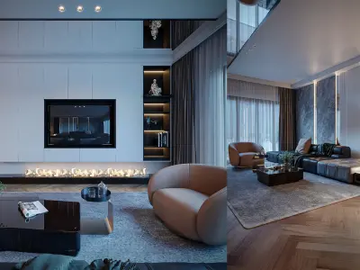 Living Kitchen Collection 2 of Titan 6 - 4 Models 3D model