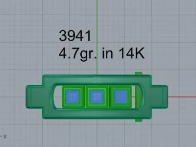 Diamond Jewel Lock 3941 Free 3D print model