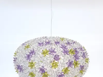 Kartell Bloom Pendant Light 3D model 3D model