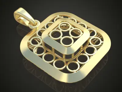 Pendant model 3D 0246 printable model Free 3D print model