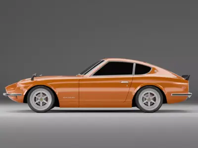 Classic Sports Car 3D Model Nissan Datsun 240Z 3D model