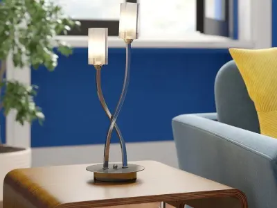 Nevaeh Table Light Lamp - 3 Colour 3D model