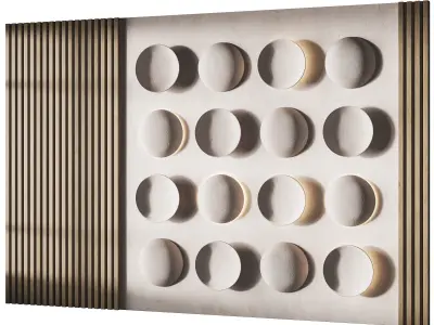 3d Wall Panel 2 Headboard 3D model