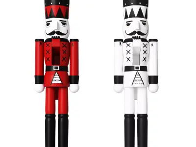 Nutcracker two nutcrackers 3D model