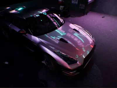 UE4 Nissan GT-R  3D model