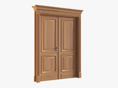 Door classic double 06 3D model