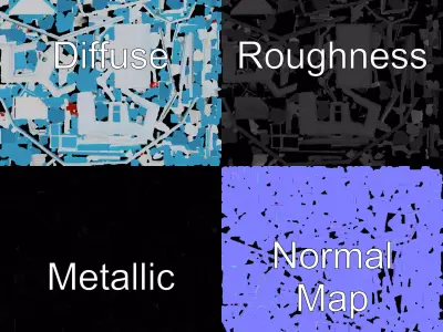 Modern Medical Clinic model pack Low-poly 3D model