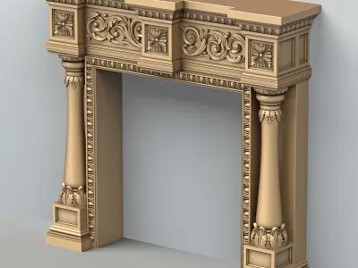 Fireplace 002 3D model