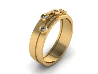Jewelry Ring 3D print model 23