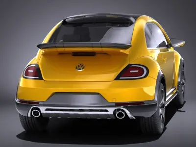 Volkswagen Beetle Dune Concept 2014 VRAY 3D model