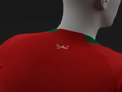 Morocco 2022 Home Jersey 3D model