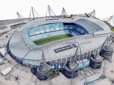 Manchester City Stadium  Low-poly 3D model