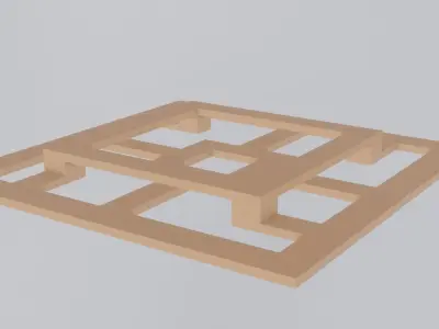 3d printable illusion panel Free low-poly 3D model