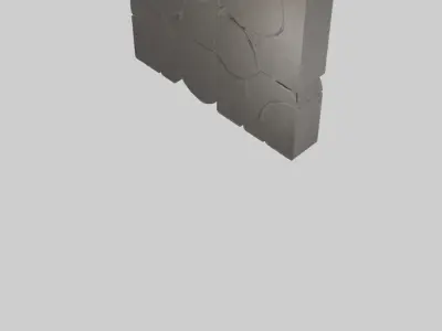 Textured Wall Panels Low-poly 3D model