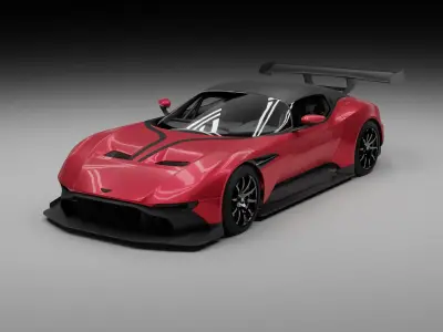aston martin vulcan car 3D model