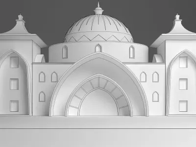 Indian wedding stage 3D model order