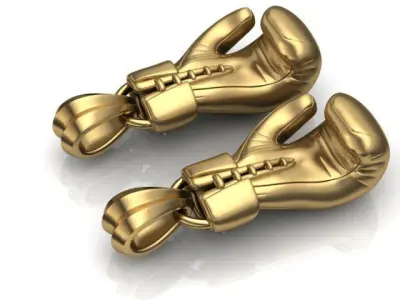 Boxing Gloves pendant 3D print model