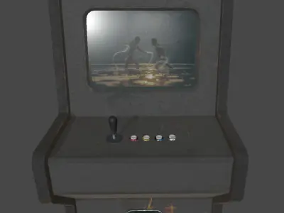Arcade Machine Low-poly 3D model