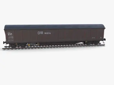 CFR Boxcar Rail Car v1 3D model