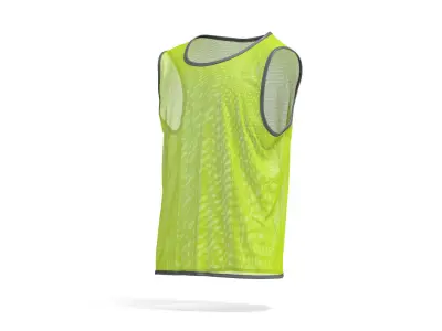 Green Football Team Practice Vest - soccer for training uniform 3D model