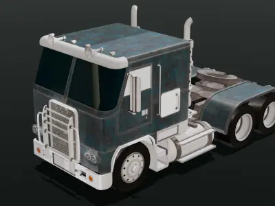 Truck 3D Model Low-poly 3D model