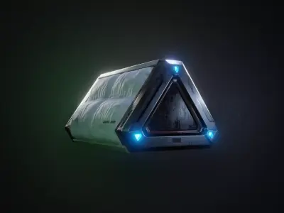 SciFi Prop Low-poly 3D model