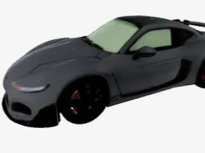 Realistic Car for games Low-poly 3D model