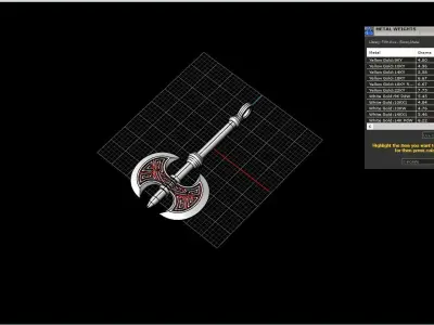 Axe pendant model 827 3D print model