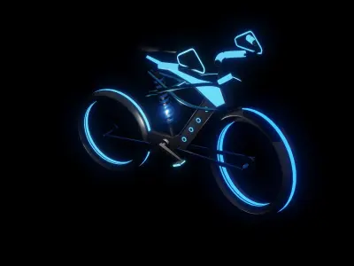 Futuristic Electric Urban Bicycle - Revolutionize Your Ride Free low-poly 3D model