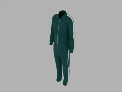 Sport Suit Low-poly 3D model 12