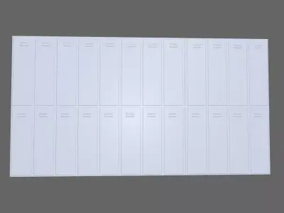 Locker Cabinet Low-poly 3D model