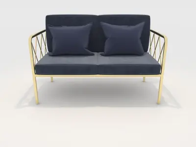 Sofa 2 Seater 20 3D model