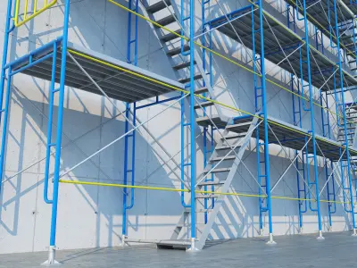 construction scaffolding 3D model