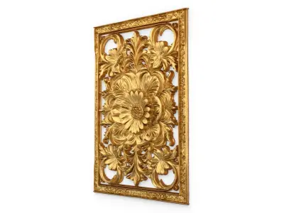 classical door decor 07 3D model