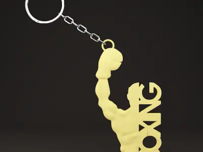 Boxer Keychain 3D print model