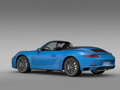 Porsche 911 Carrera 4 Cabriolet 991 2016  3D model