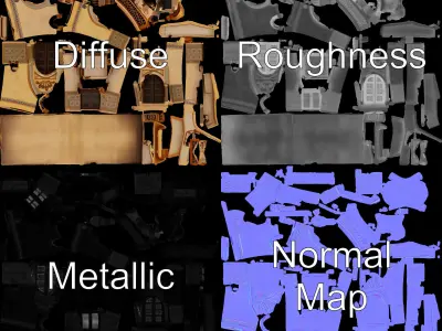 Ornate Arabic Architecture Model Pack Low-poly 3D model