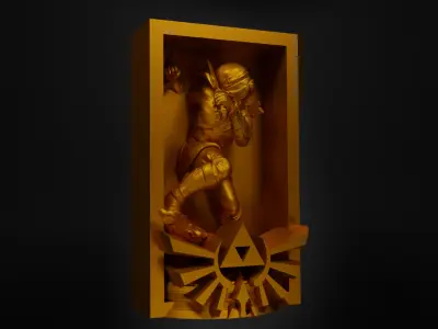 Legend of Zelda Book Nook - Zelda  Bookend - Ocarina  Book Prop  3D print model