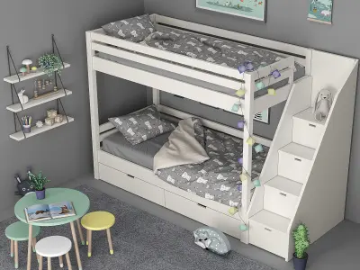 Kids Bedroom Set  3D model