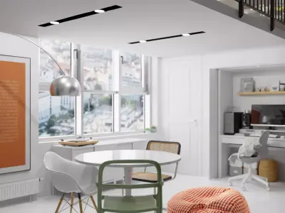 Aesthic Loft Apartment 3D model