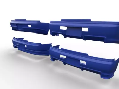 Body kit Skyline R34 Bumper rear 3D model