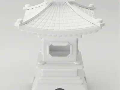 Japanese Lamp  3D model