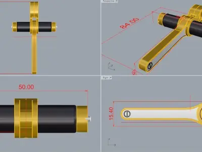 Gold Cross Free 3D print model