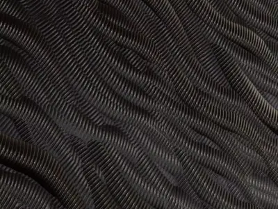Sci-fi Dark Corrugated Hose PBR Seamless Texture