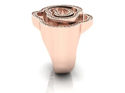 Heart Fashion ring 3D print model